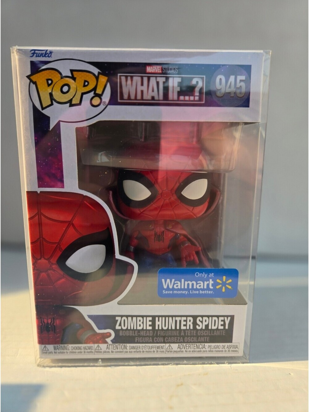 Funko Pop! Marvel What If...? Zombie Hunter Spidey #945 Walmart exclusive